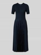 BOSS Figurbetontes Midikleid aus Viskose-Mix Modell 'FADRIDI' in Marin...