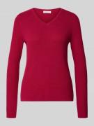 Christian Berg Woman Strickpullover mit V-Ausschnitt in Fuchsia, Größe...