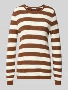 Christian Berg Woman Strickpullover mit Grobstrick in Cognac, Größe L