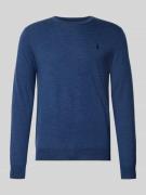 Polo Ralph Lauren Strickpullover aus Merinowolle in Rauchblau, Größe L