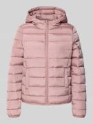 Tom Tailor Denim Regular Fit Steppjacke mit Kapuze in Rosa, Größe S