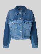 Marc Cain Jeansjacke mit Knopfleiste in Marine, Größe 34