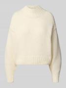 Marc Cain Relaxed Fit Wollpullover mit Alpaka-Anteil in Strick-Optik i...