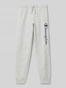 CHAMPION Sweatpants mit elastischem Bund in Mittelgrau Melange, Größe ...