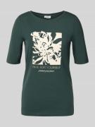 s.Oliver RED LABEL Regular Fit T-Shirt aus Baumwoll-Mix in Dunkelgruen...