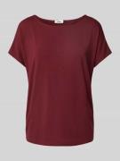 s.Oliver RED LABEL Loose Fit T-Shirt aus Viskose-Mix in Bordeaux, Größ...