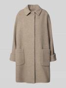 ICONS Cinzia Rocca Wollmantel aus Woll-Kaschmir-Mix in Sand Melange, G...