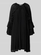 Copenhagen Muse Knielanges Kleid aus Viskose-Mix Modell 'NORMA' in Bla...