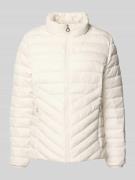 s.Oliver RED LABEL Slim Fit Steppjacke mit Stehkragen in Offwhite, Grö...
