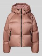 WITHBLACK Steppjacke mit Kapuze in Altrosa, Größe L