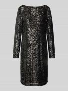 Street One Knielanges Kleid mit Paillettenbesatz in Anthrazit, Größe 3...