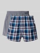 Schiesser Boxershorts mit elastischem Bund im 2er-Pack in Marine, Größ...