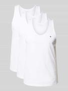Tommy Hilfiger Regular Fit Tank Top aus reiner Baumwolle in Weiss, Grö...