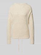 Jake*s Casual Oversized Strickpullover mit gerippten Abschlüssen in Ec...