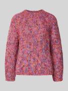 Rich & Royal Strickpullover mit gerippten Abschlüssen in Pink, Größe X...