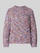 Rich & Royal Strickpullover mit gerippten Abschlüssen in Offwhite, Grö...