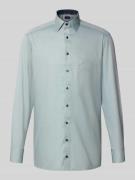 OLYMP Modern Fit Businesshemd aus reiner Baumwolle in Gruen, Größe 43