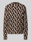 Christian Berg Woman Oversized Strickpullover mit geripptem Stehkragen...