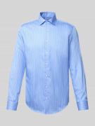 SEIDENSTICKER Slim Fit Business-Hemd mit Knopfleiste in Bleu, Größe 39