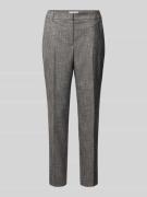 comma Slim Fit Stoffhose aus Viskose-Mix mit Bügelfalten in Graphit, G...