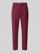 Jake*s Collection Hose aus Viskose-Mix mit Bügelfalten in Aubergine, G...