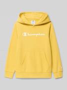 CHAMPION Hoodie mit Kapuze in GELB, Größe 140