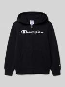 CHAMPION Sweatjacke mit Kapuze in Black, Größe 128