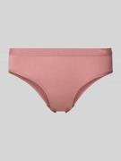 Sloggi Slip mit Label-Stitching in Mauve, Größe L-XXL