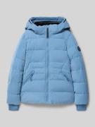 CARS JEANS Steppjacke mit Kapuze Modell 'MONYA' in Rauchblau, Größe 15...