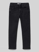 Mango Jeans mit 5-Pocket-Design in Black, Größe 116