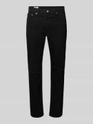 Levi's® Tapered Fit Jeans Modell '502®' in Black, Größe 31/32