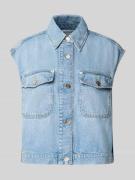 Marc O'Polo Regular Fit Jeansweste aus Lyocell-Baumwoll-Mix in Blau Me...