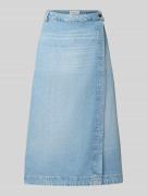 Marc O'Polo A-Linien Jeansrock aus Lyocell-Baumwoll-Mix in Blau Melang...