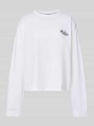 JAKE*S STUDIO WOMAN Longsleeve in Ripp-Optik mit Rundhalsausschnitt in...