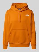 The North Face Hoodie mit Label-Print in Orange, Größe M