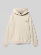 Quiksilver Hoodie mit Label-Stitching in Offwhite, Größe 140