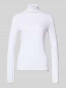 Liu Jo White Rollkragenpullover aus Viskose-Mix in Offwhite, Größe L