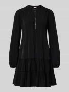 Liu Jo White Minikleid mit Plisseefalten in Black, Größe 40