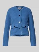 More & More Blazer mit Fransen in Blau, Größe 36