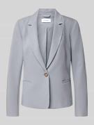 comma Regular Fit Blazer mit Reverskragen und Paspeltaschen in Rauchbl...