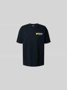 RHUDE T-Shirt mit Label-Print in Black, Größe L