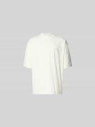 VETEMENTS Regular Fit T-Shirt mit Logo-Stitching in Offwhite, Größe L