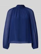Herzensangelegenheit Blusenshirt mit Stehkragen in Royal, Größe 34