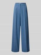 Rich & Royal Stoffhose mit Bundfalten in Bleu, Größe 34
