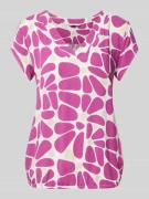 Tom Tailor Bluse mit V-Ausschnitt in Pink, Größe 38