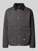 Tommy Jeans Regular Fit Blouson aus reiner Baumwolle in Black, Größe L