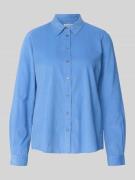 Marc O'Polo Regular Fit Hemdbluse aus Baumwoll-Lyocell-Mix in Hellblau...