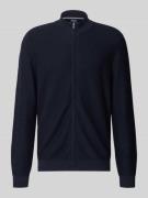 OLYMP Level Five Strickjacke mit Strukturmuster in Marine, Größe L