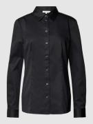 Christian Berg Woman Hemdbluse im unifarbenen Design in Black, Größe 4...