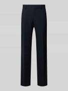 BOSS Regular Fit Anzughose mit Bügelfalten Modell 'LEON' in Marine, Gr...